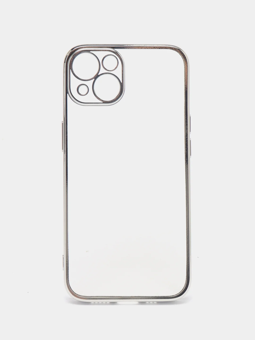 Серебряный чехол для iPhone 7 8 Plus X XS XR 11 12 13 14 15 Pro Max mini айфон про макс