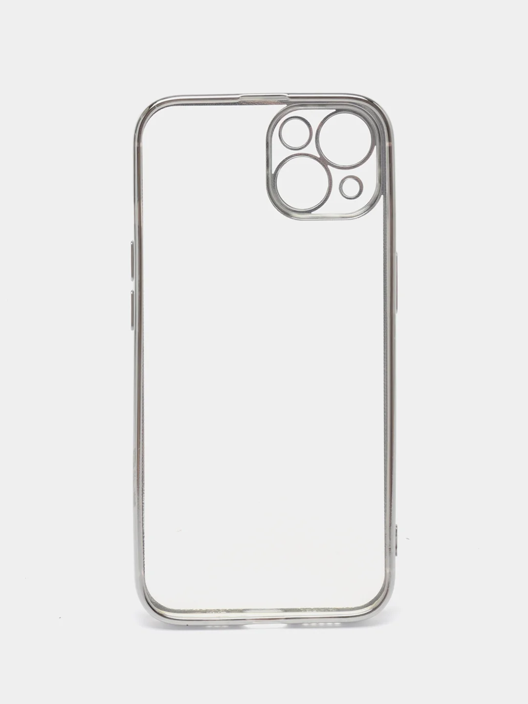 Серебряный чехол для iPhone 7 8 Plus X XS XR 11 12 13 14 15 Pro Max mini айфон про макс