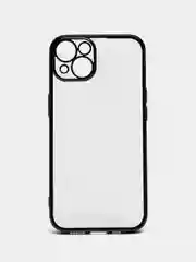 Черный чехол для iPhone 7 8 Plus X XS XR 11 12 13 14 15 Pro Max mini айфон про макс