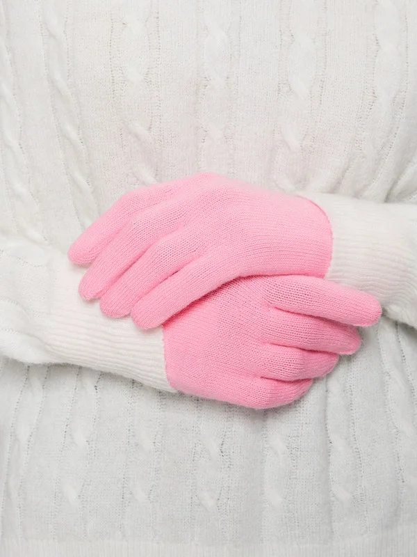 Розовый перчатки женские Zarina