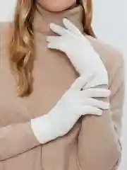 Белый перчатки женские Zarina