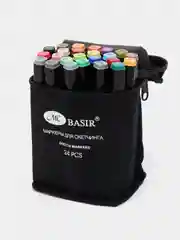 Маркеры для скетчинга двусторонние, 24 цвета