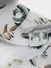 Белый рубашка гавайская для собак и кошек