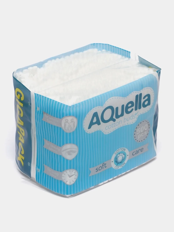 Ватные палочки Aquella, 500 штук