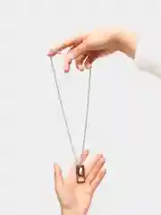 Серый мужская цепочка на шею с подвеской из титановой стали, стальное украшение для мужчин