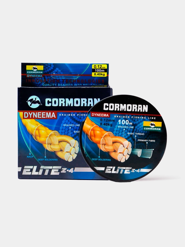 Плетёный шнур рыболовный Cormoran Dyneema Braid Elite Z-4, 100 м