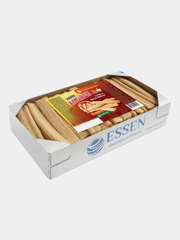 Трубочки хрустящие ESSEN, со вкусом крем-брюле, 400 г