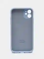 Ледяной чехол Silicone Case iPhone 11 с защитой камеры с бархатной подкладкой