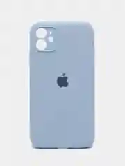 Ледяной чехол Silicone Case iPhone 11 с защитой камеры с бархатной подкладкой