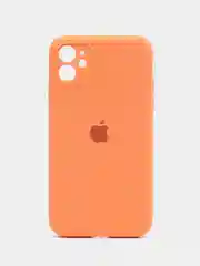 Манго чехол Silicone Case iPhone 11 с защитой камеры с бархатной подкладкой