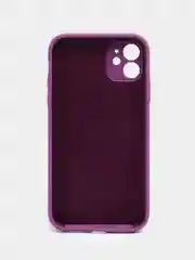 Пурпурный чехол Silicone Case iPhone 11 с защитой камеры с бархатной подкладкой