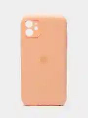 Кремовый чехол Silicone Case iPhone 11 с защитой камеры с бархатной подкладкой