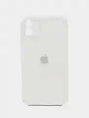 Белый чехол Silicone Case iPhone 11 с защитой камеры с бархатной подкладкой