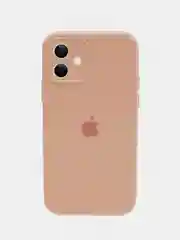 Коралловый чехол Silicone Case iPhone 11 с защитой камеры с бархатной подкладкой