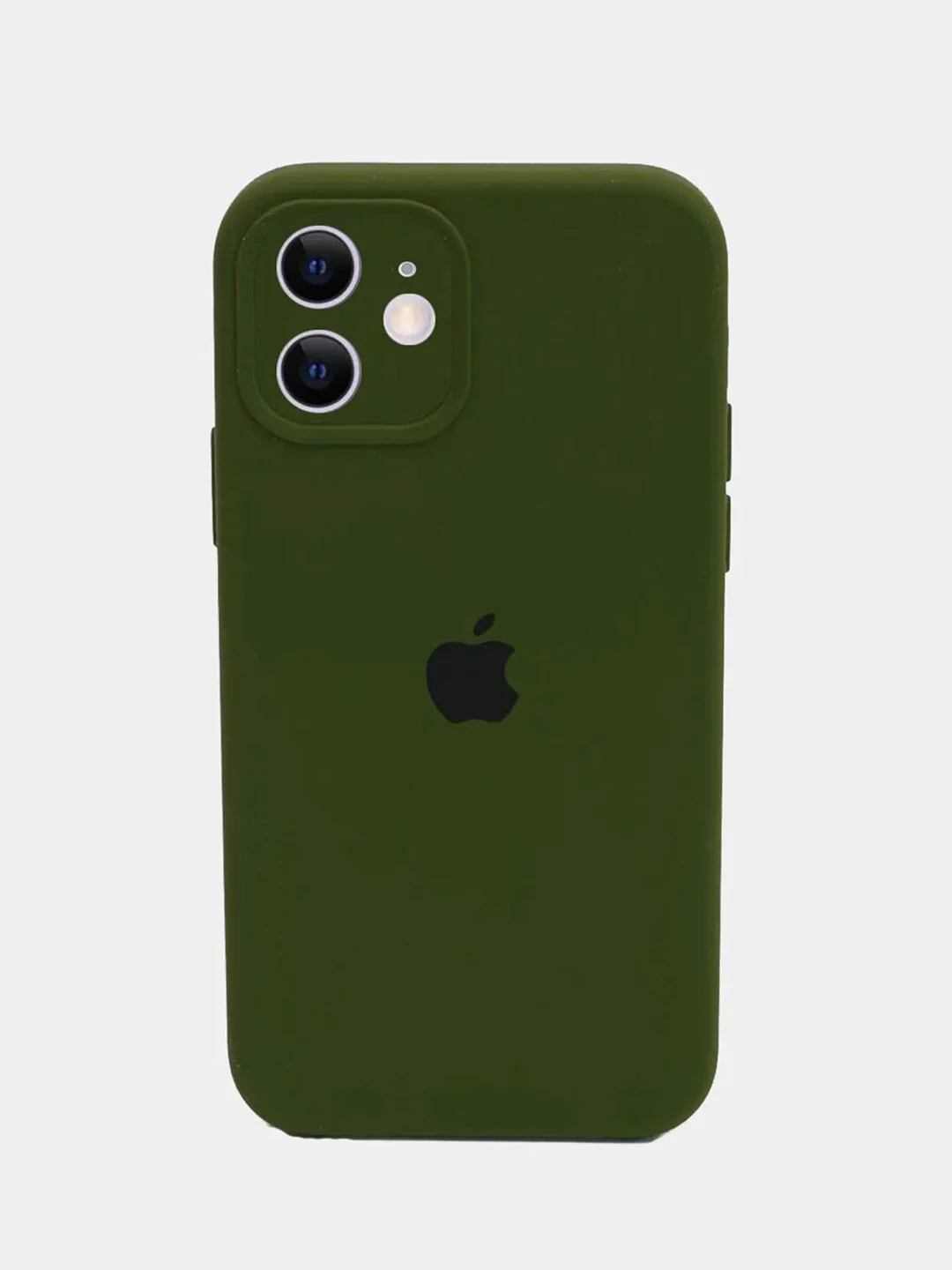 Ледяной чехол Silicone Case iPhone 11 с защитой камеры с бархатной подкладкой