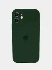 Фуксия чехол Silicone Case iPhone 11 с защитой камеры с бархатной подкладкой