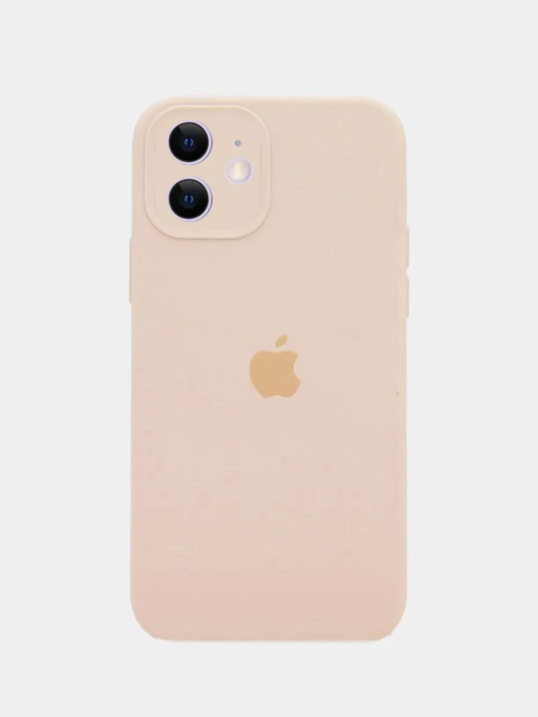 Аметистовый чехол Silicone Case iPhone 11 с защитой камеры с бархатной подкладкой
