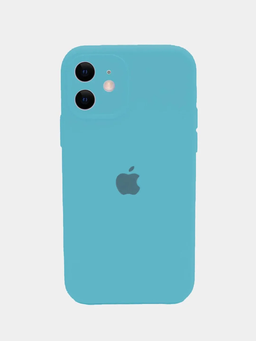 Манго чехол Silicone Case iPhone 11 с защитой камеры с бархатной подкладкой