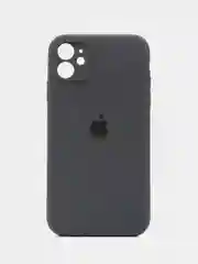 Тёмно-серый чехол Silicone Case iPhone 11 с защитой камеры с бархатной подкладкой
