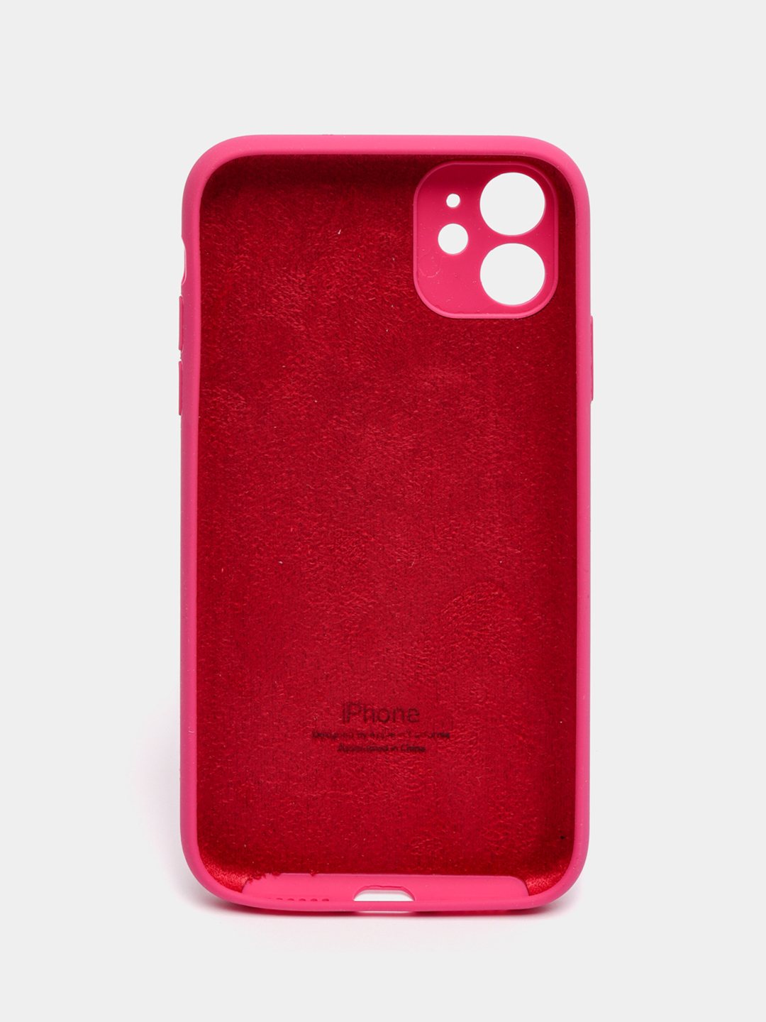 Чехол Silicone Case iPhone 11 с защитой камеры с бархатной подкладкой  купить по цене 51.03 ₽ в интернет-магазине Магнит Маркет