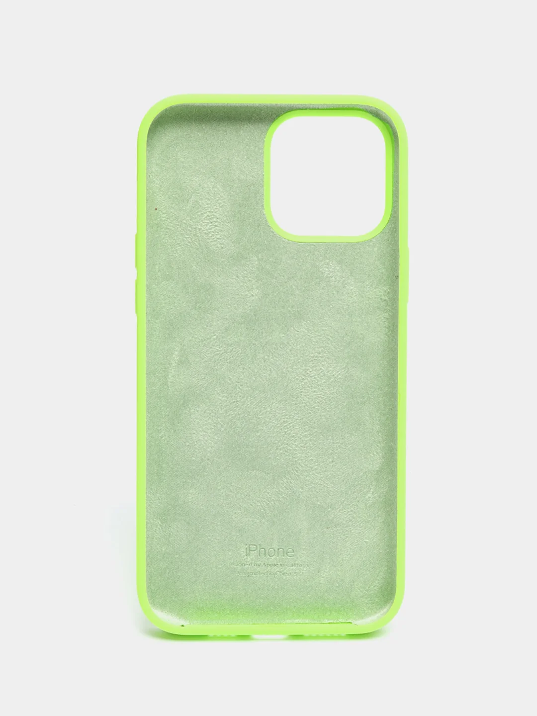 Салатовый чехол Silicone Case ( Чехол силиконовый ) для iPhone 13 / 13 Pro / 13 Pro Max / 13 Mini