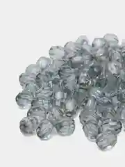Серый бусины прозрачные, граненные, 8 мм