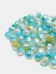 Зеленый бусины под жемчуг граненные, с эффектом градиента, 0,8 см