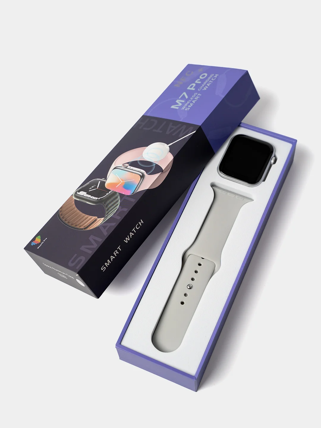 Белый умные смарт-часы M7 Prо, M7 Plus, M7 Mini Smart Watch Series 7, 45 mm