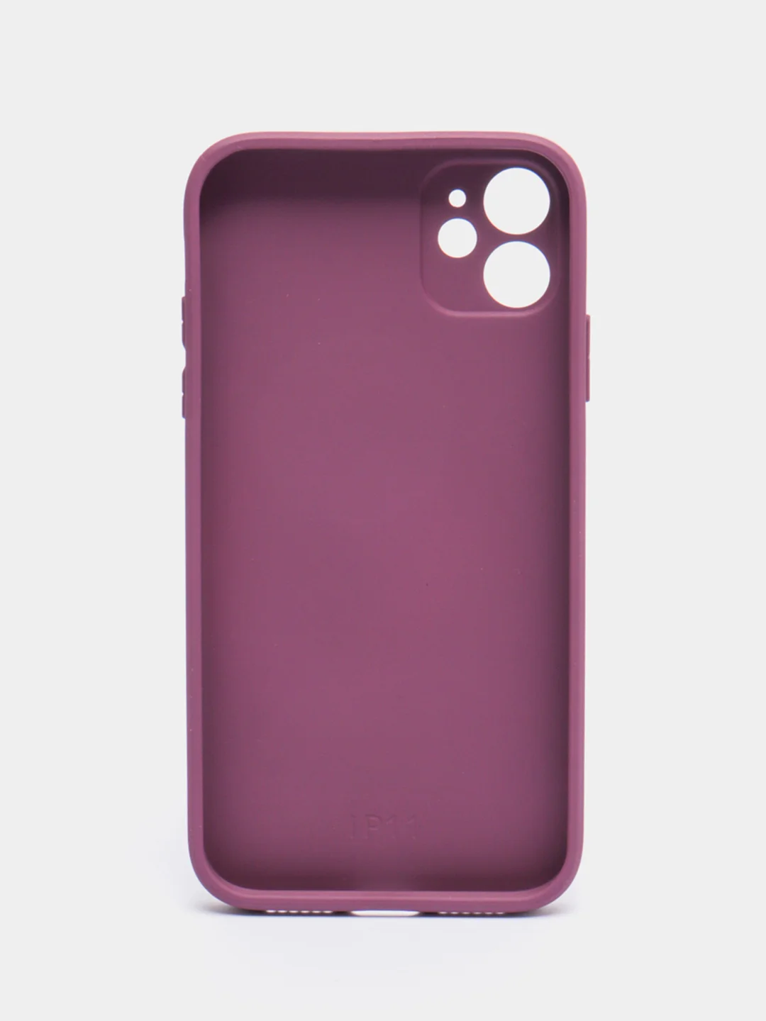 Пурпурный чехол для iPhone 11, силиконовый, со стеклянной панелью