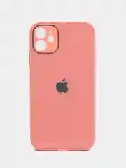 Оранжевый чехол для iPhone 11, силиконовый, со стеклянной панелью
