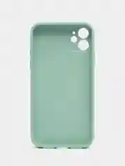 Мятный чехол для iPhone 11, силиконовый, со стеклянной панелью