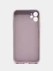 Бежевый меланж чехол для iPhone 11, силиконовый, со стеклянной панелью