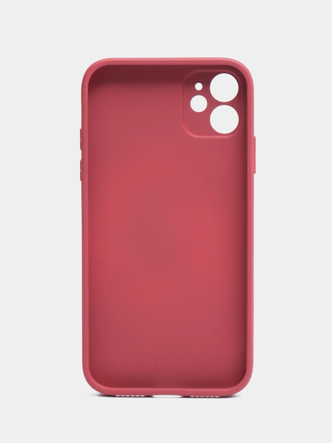 Аметистовый чехол для iPhone 11, силиконовый, со стеклянной панелью