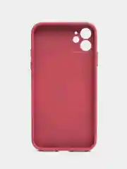 Аметистовый чехол для iPhone 11, силиконовый, со стеклянной панелью
