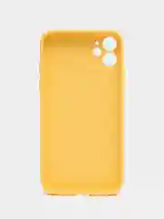 Лимонный чехол для iPhone 11, силиконовый, со стеклянной панелью