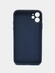 Темно-синий чехол для iPhone 11, силиконовый, со стеклянной панелью