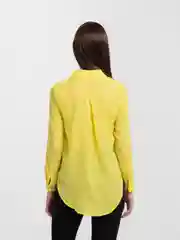 Желтый рубашка женская