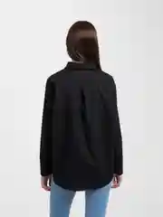 Черный рубашка женская, оверсайз