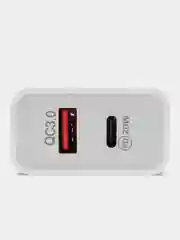 Блок питания с Type-C и USB, быстрая зарядка, 20 W