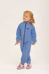 Голубой комбинезон детский флисовый JUVIS