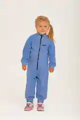 Голубой комбинезон детский флисовый JUVIS