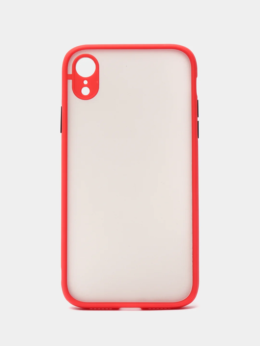 Красный чехол на iPhone (Айфон) 6S, 7, 8 Plus, SE, 20, X, XS, XR, 11 Pro Max, 12 Mini, 13, 14, матовый
