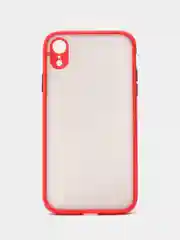 Красный чехол на iPhone (Айфон) 6S, 7, 8 Plus, SE, 20, X, XS, XR, 11 Pro Max, 12 Mini, 13, 14, матовый