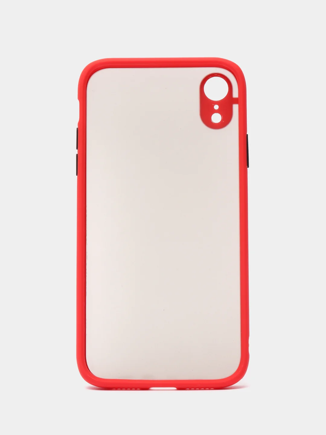 Красный чехол на iPhone (Айфон) 6S, 7, 8 Plus, SE, 20, X, XS, XR, 11 Pro Max, 12 Mini, 13, 14, матовый