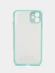 Небесно-голубой чехол на iPhone (Айфон) 6S, 7, 8 Plus, SE, 20, X, XS, XR, 11 Pro Max, 12 Mini, 13, 14, матовый