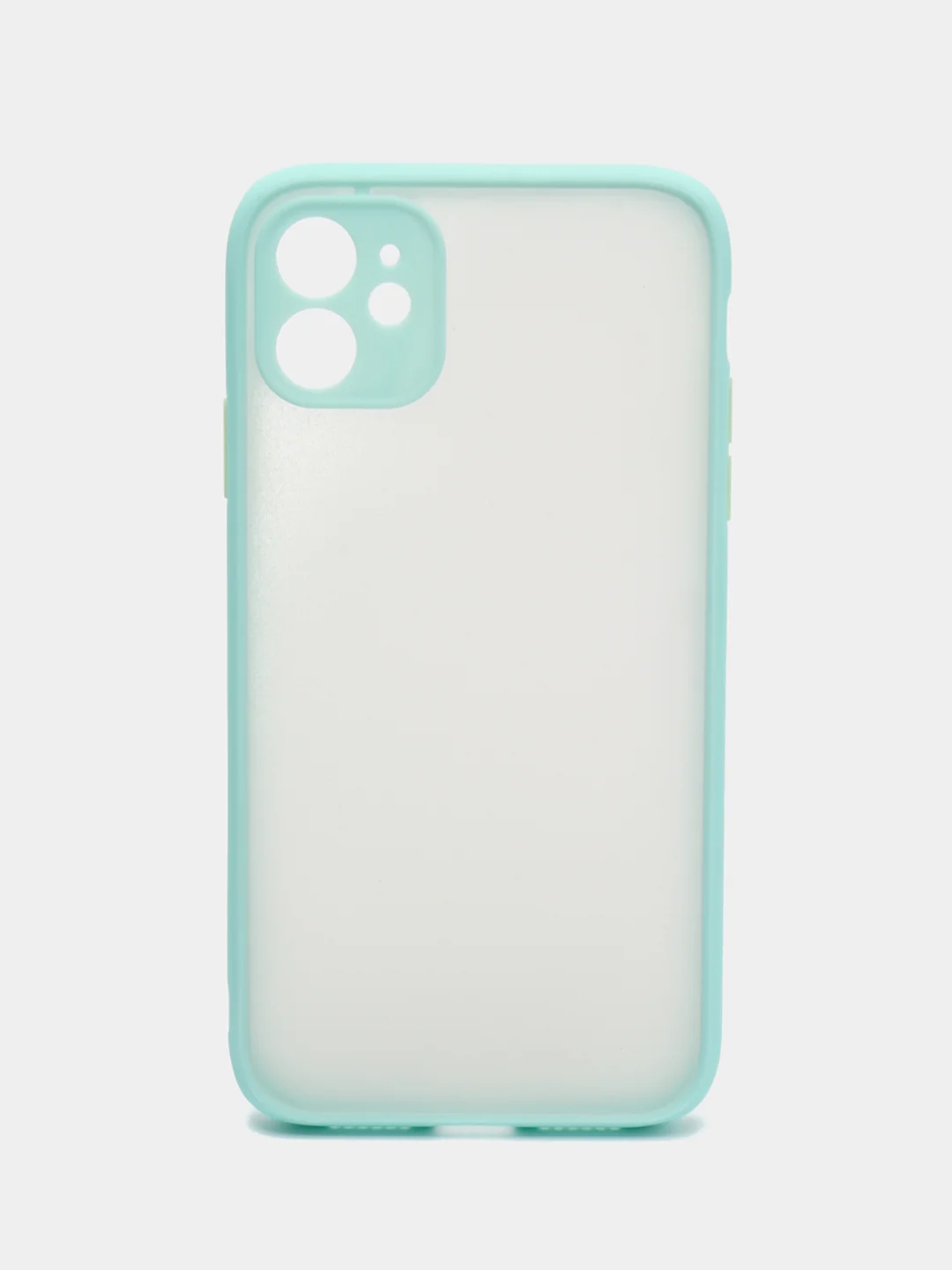 Небесно-голубой чехол на iPhone (Айфон) 6S, 7, 8 Plus, SE, 20, X, XS, XR, 11 Pro Max, 12 Mini, 13, 14, матовый