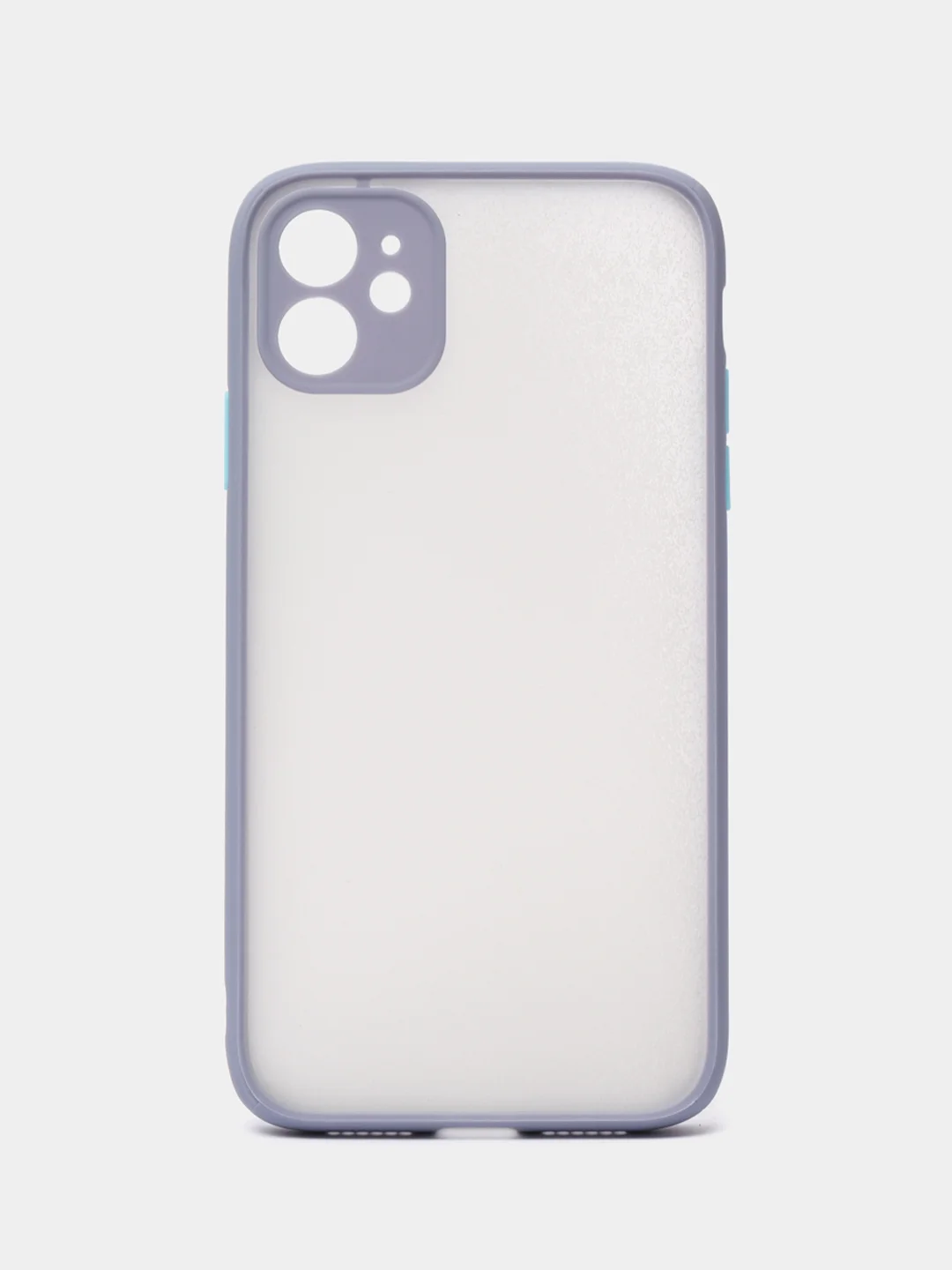 Синий меланж чехол на iPhone (Айфон) 6S, 7, 8 Plus, SE, 20, X, XS, XR, 11 Pro Max, 12 Mini, 13, 14, матовый