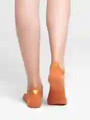 Коралловый носки короткие женские "сердце"