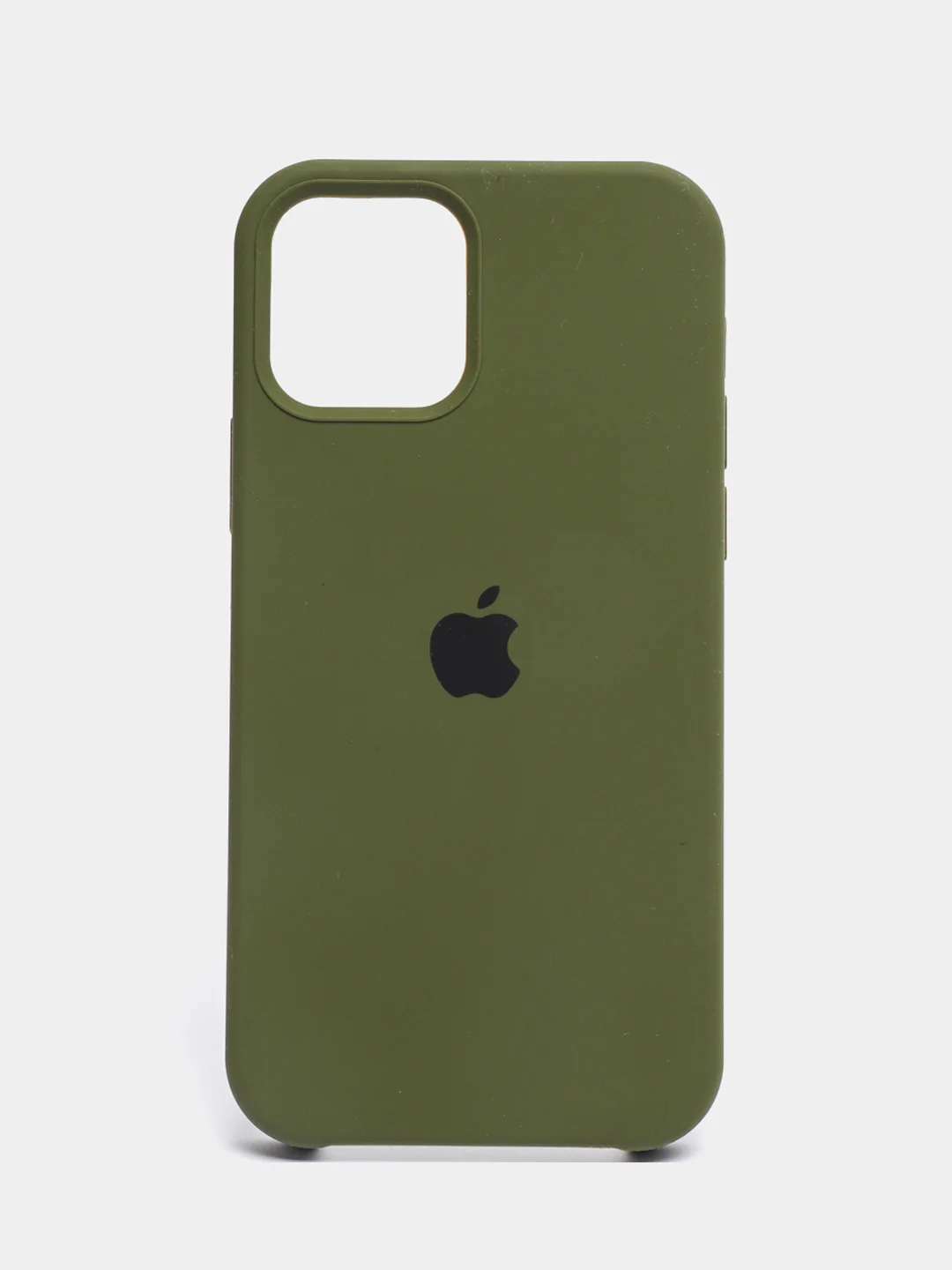 Тёмно-зелёный чехол силиконовый Silicone Case для iPhone 12, 12 Pro, 12 Pro Max, 12 Mini