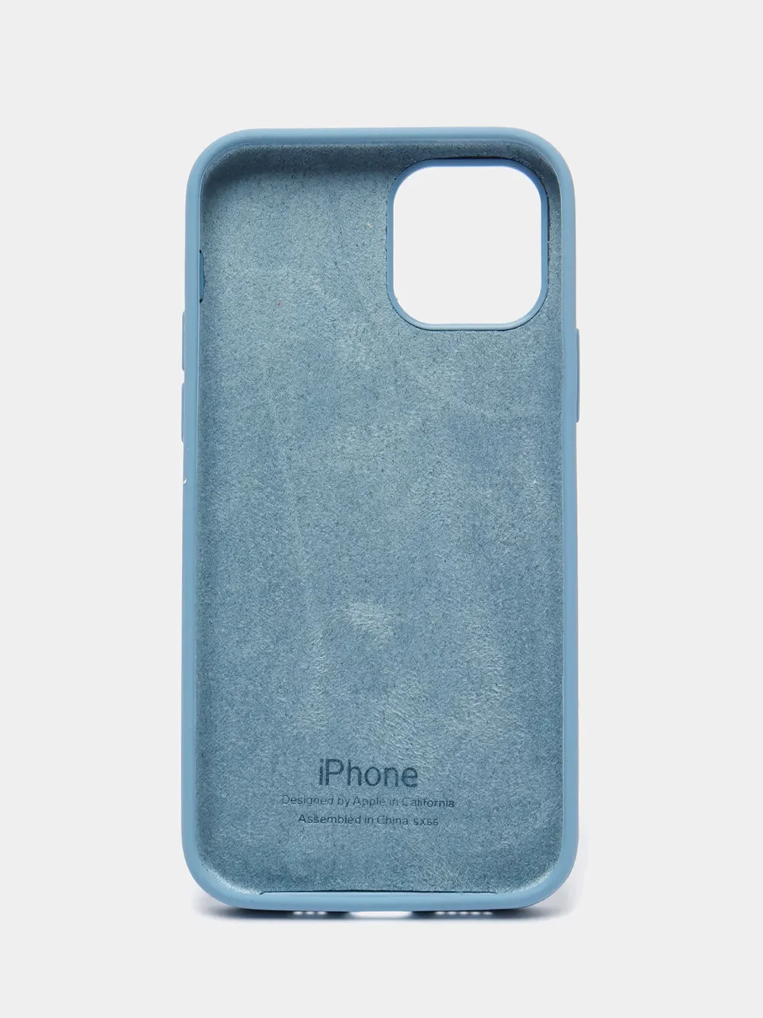 Голубой чехол силиконовый Silicone Case для iPhone 12, 12 Pro, 12 Pro Max, 12 Mini